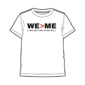WE > ME T-Shirt front
