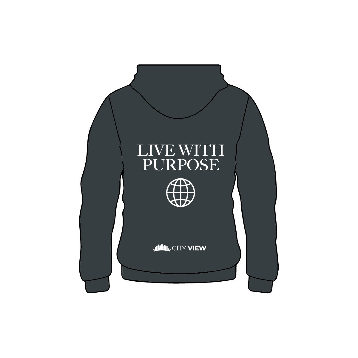 Live With Purpose Hoodie back