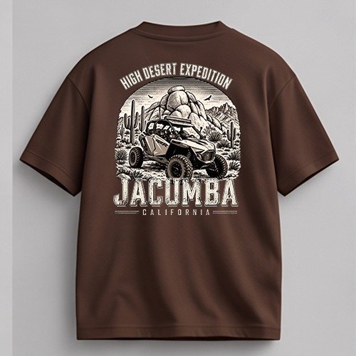 Jacumba Expedition T-Shirt, Dark Chocolate, back